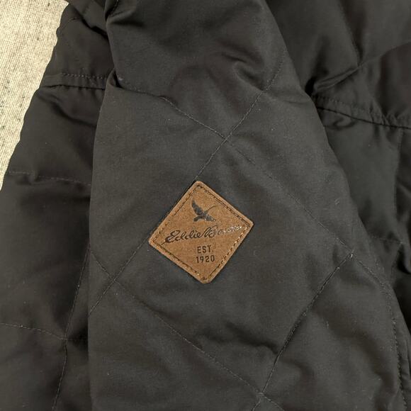 Eddie Bauer Jacket Parka EB 650 Winter Coat Black Down Filled Cold Weather XS - Picture 9 of 15